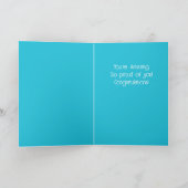 Aangepaste felicitaties met het universitaire stud kaart (Binnen)