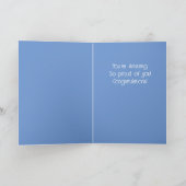 Aangepaste felicitaties met het universitaire stud kaart (Binnen)