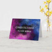 Aangepaste felicitaties trouw hemels kaart (Gele Bloem)