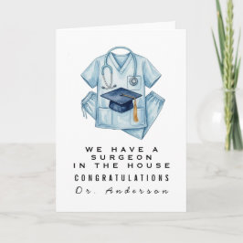 Aangepaste felicitaties voor dokter, verpleegster kaart