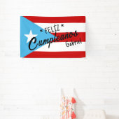 Aangepaste Feliz cumpleaños-spandoek – Puerto Rico Spandoek (Insitu)