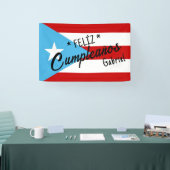 Aangepaste Feliz cumpleaños-spandoek – Puerto Rico Spandoek (Beurs)