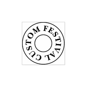 Aangepaste fest rubberstempel