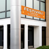 Aangepaste festivalbanner spandoek (Buitenkant Gebouw)