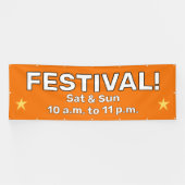 Aangepaste festivalbanner spandoek (Horizontaal)