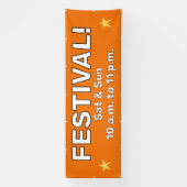 Aangepaste festivalbanner spandoek (Verticaal)
