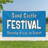 Aangepaste festivalbanner spandoek (Buitenkant)