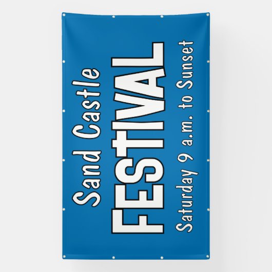 Aangepaste festivalbanner spandoek (Verticaal)