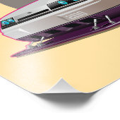Aangepaste fictie raceauto concept foto afdruk (Hoek)