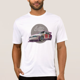 Aangepaste fictie raceauto concept t-shirt