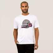 Aangepaste fictie raceauto concept t-shirt (Voorkant volledig)