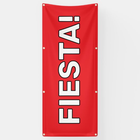 Aangepaste Fiesta! Banner (Verticaal)