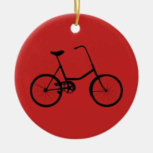 Aangepaste fiets keramisch ornament (Voorkant)