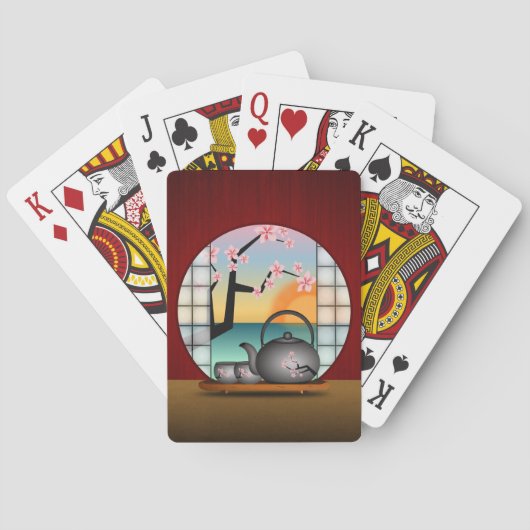 Aangepaste fiets® spelkaarten voor theezetkamer in speelkaarten (Achterkant)