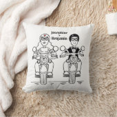 Aangepaste fiets voor fietsweduwen rond cadeau-twi kussen (Deken)