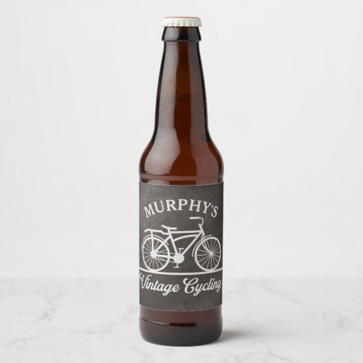 Aangepaste  fietscyclus bier etiket (Voorkant)
