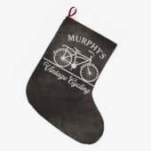 Aangepaste  fietscyclus grote kerstsok (Voorkant (Hangend))