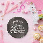 Aangepaste  fietscyclus papieren bordje (Feest)