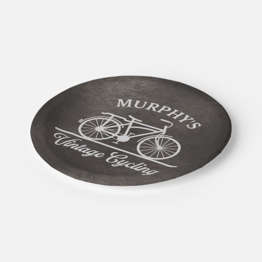 Aangepaste fietscyclus papieren bordje (Gekanteld)