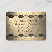 Aangepaste fietswinkel visitekaartje (Achterkant)