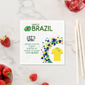 Aangepaste FIFA Wereldbeker Brazilië VAMOS! Servet (Insitu)