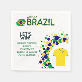 Aangepaste FIFA Wereldbeker Brazilië VAMOS! Servet