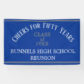 Aangepaste FIFTY YEAR reunion banner (Horizontaal)