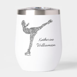 Aangepaste figuur schaatsen schaatsen zilveren shi