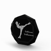 Aangepaste figuur schaatsen schaatsen zilveren shi fotoblokken (Rechts)