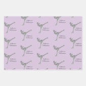 Aangepaste figuur schaatsen schaatsen zilveren shi inpakpapier vel (Voorkant 3)