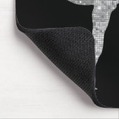 Aangepaste figuur schaatsen schaatsen zilveren shi muismat (Hoek)