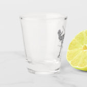 Aangepaste figuur schaatsen schaatsen zilveren shi shot glas (Links)