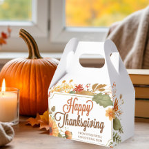 Aangepaste fijne Thanksgiving-bladeren Zakelijke F