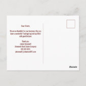 Aangepaste fijne Thanksgiving herfstbladeren bedri Briefkaart (Achterkant)