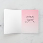 Aangepaste Fijne Valentijnsdag en nu foto's Kaart (Binnen)