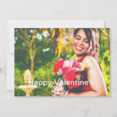 Aangepaste fijne Valentijnsdag foto  Feestdagenkaart (Achterkant)