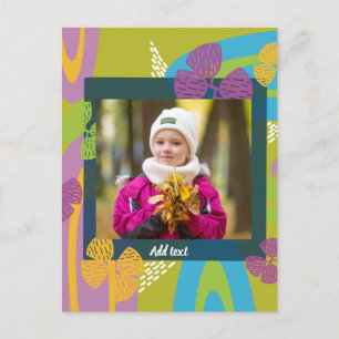 Aangepaste Fijne verjaardag foto peuter kleurrijk  Briefkaart