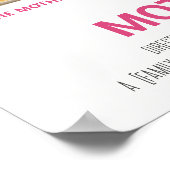 Aangepaste film poster Moederdag cadeau voor mama (Hoek)