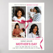 Aangepaste film poster Moederdag cadeau voor mama (Voorkant)