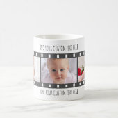 Aangepaste Film Strip Foto Mok met Tekst (Center)