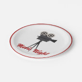 Aangepaste filmcamera herstellen papieren bordje (Gekanteld)