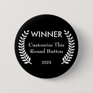 Aangepaste Filmfestival Winnaar Lauwerkrans Knop S Ronde Button 5,7 Cm