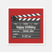 Aangepaste filmklappapierpartij Napels Servet (Voorkant)