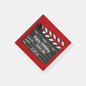 Aangepaste filmklappapierpartij Napels Servet (Hoek)