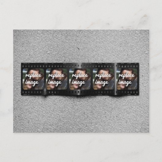 Aangepaste filmstripfoto's briefkaart (Voorkant)