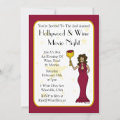 Aangepaste filmuitvindingen Wine Diva Kaart (Voorkant)