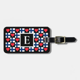 Aangepaste Finse vlag Finse aantekeningen Bagagelabel