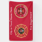 Aangepaste Firemans Cross Outdoorbanner Spandoek (Verticaal)