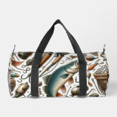 Aangepaste Fish Tackle Fisherman Duffle Bag Plunjezak (Achterkant)