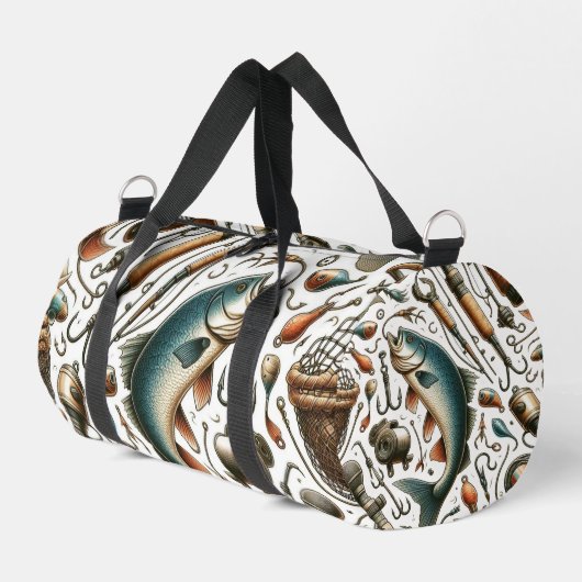 Aangepaste Fish Tackle Fisherman Duffle Bag Plunjezak (Linkerhoek)